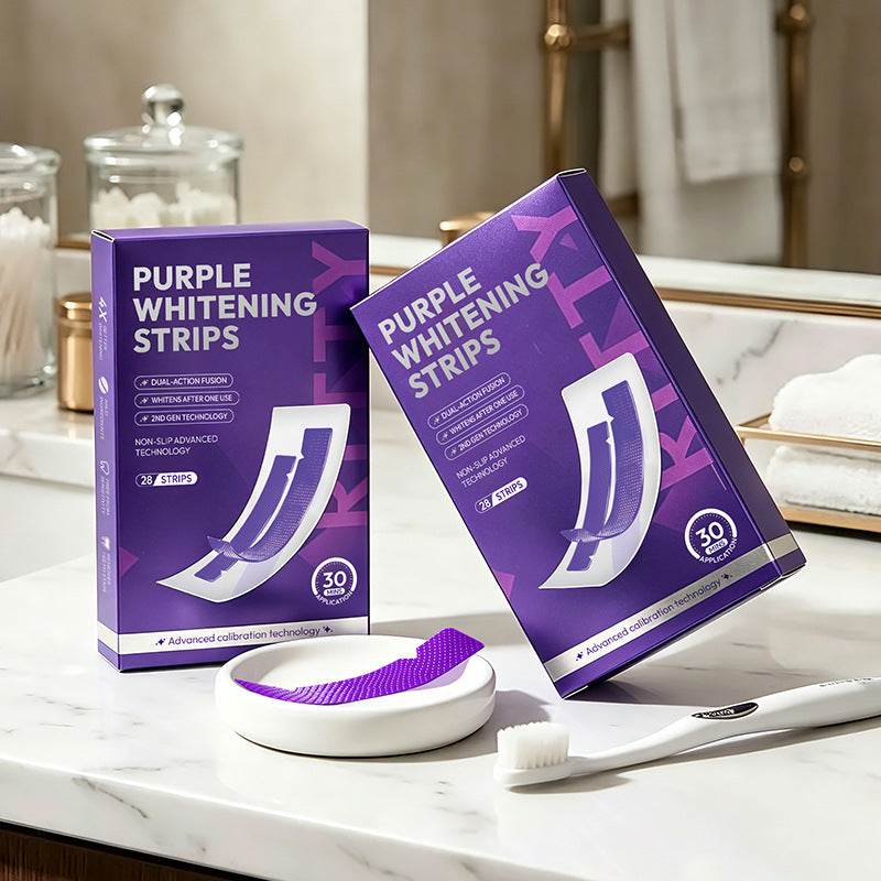 Purple Teeth Whitening Strips – 14 Pairs